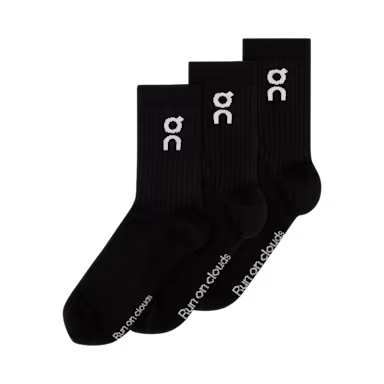 Unisex On Running White Logo High 3-Pack Socks