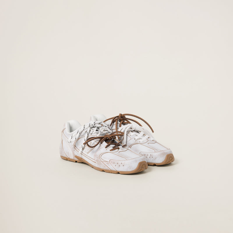 NB x Miu Miu 530 SL White Leather Sneakers Women