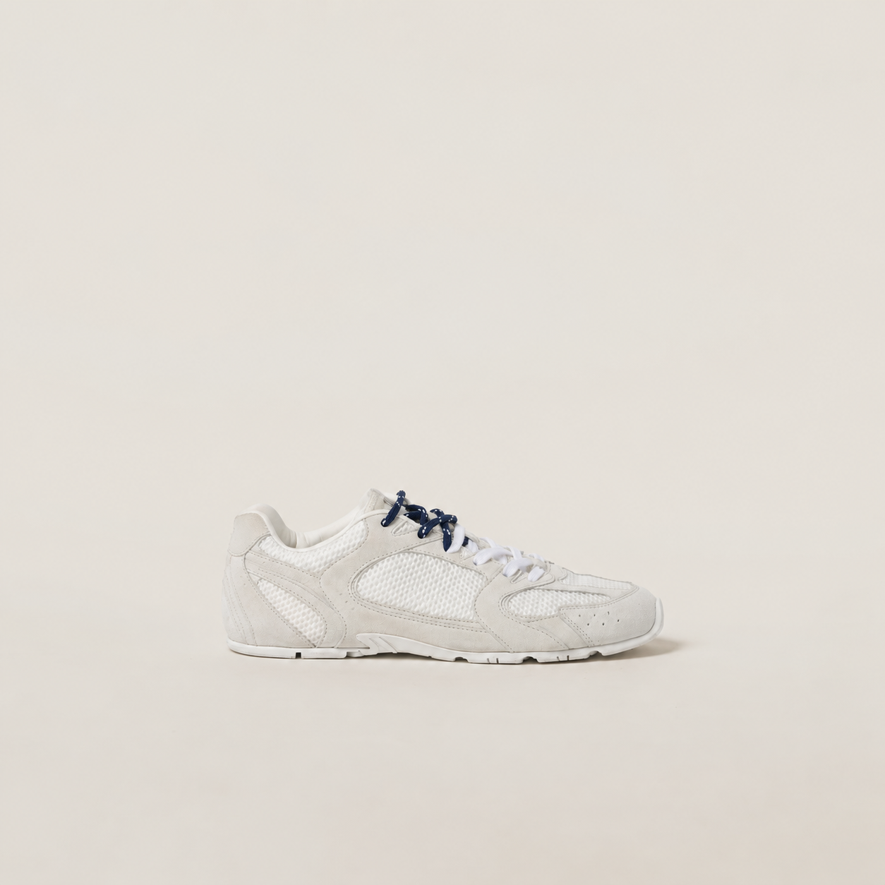 suede and mesh sneakers